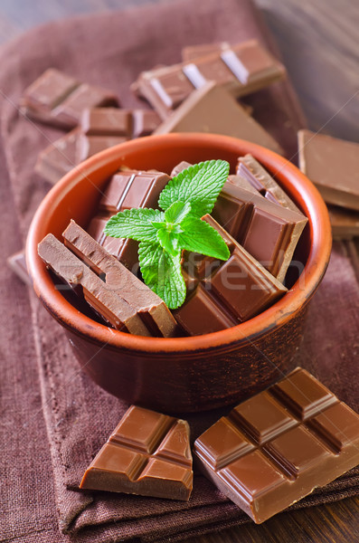 Csokoládé zöld bár csoport ajándék kövér Stock fotó © tycoon
