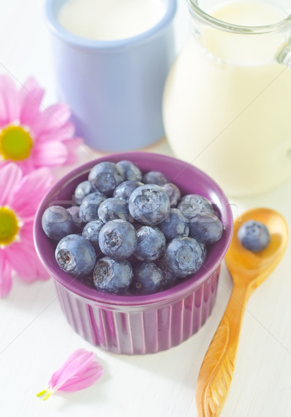 Mirtillo estate blu colazione bianco studio Foto d'archivio © tycoon