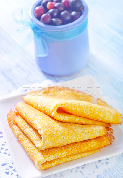 Foto stock: Leche · rojo · tenedor · frescos · dulce