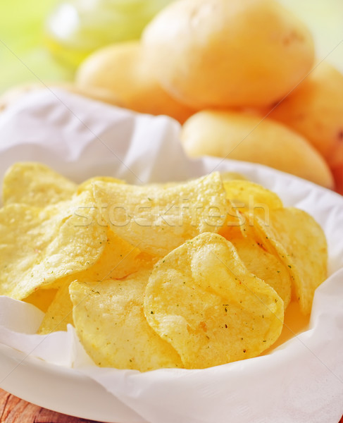 chips from potato Stock photo © tycoon