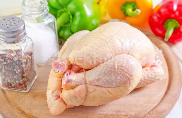 Poulet alimentaire restaurant vert ferme rouge [[stock_photo]] © tycoon