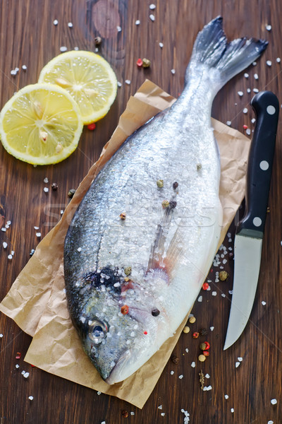 Greggio pesce carta sfondo cucina ristorante Foto d'archivio © tycoon
