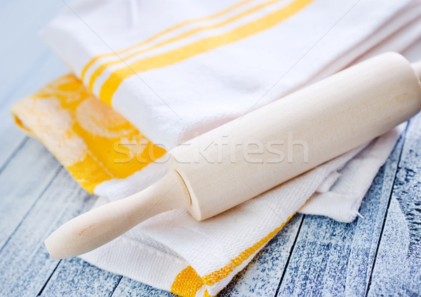 roling on kitchen towel Stock photo © tycoon