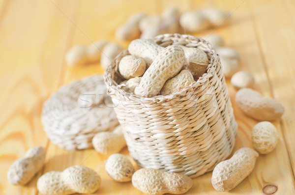 Erdnüsse Essen Hintergrund Gruppe Shell Landwirtschaft Stock foto © tycoon