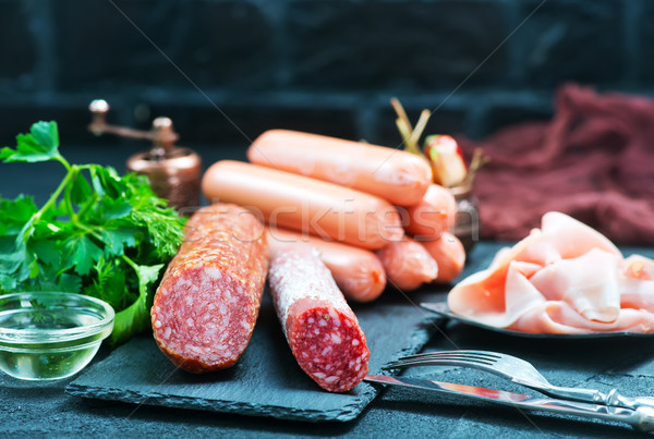 mix sausages Stock photo © tycoon