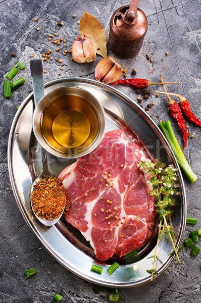 meat with spice Stock photo © tycoon