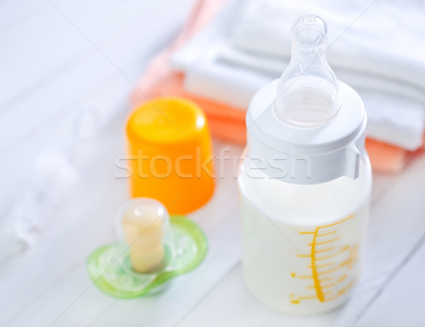 Stok fotoğraf: Süt · şişe · gıda · arka · plan · içmek · renk