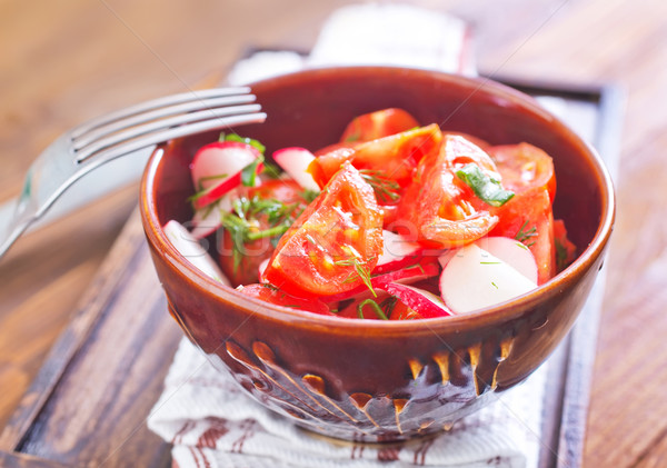 Salata cam sağlık mutfak yaz yağ Stok fotoğraf © tycoon