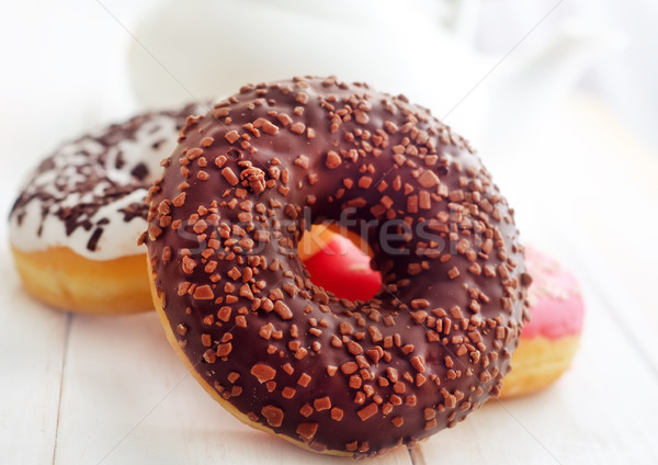 Foto stock: Dulce · diferente · alimentos · torta · desayuno