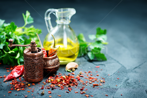spice and oil Stock photo © tycoon