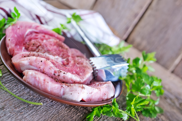 Stock photo: raw meat