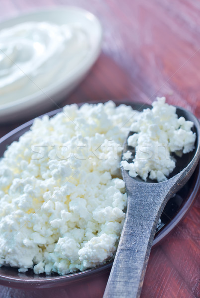 Chalet bois santé cuisine table fromages [[stock_photo]] © tycoon