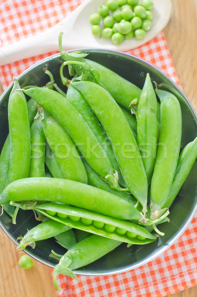 Groene erwten gezondheid plant kok eten Stockfoto © tycoon