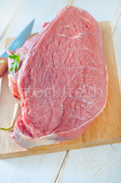 Brut viande fond cuisine vache dîner [[stock_photo]] © tycoon