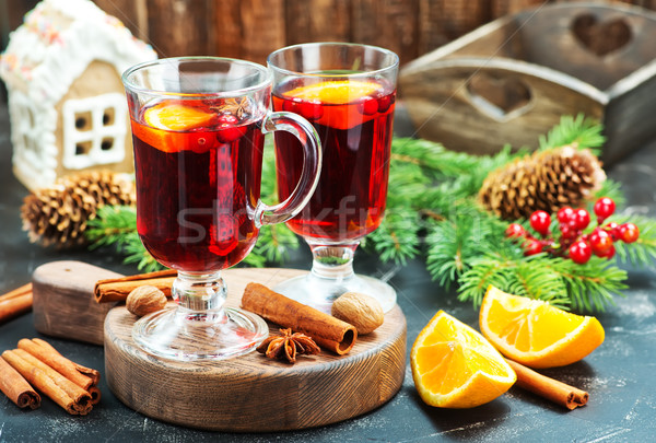 Natal beber frutas tempero vinho Foto stock © tycoon