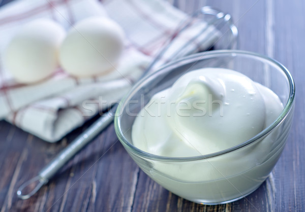 whipping eggs with cream Stock photo © tycoon