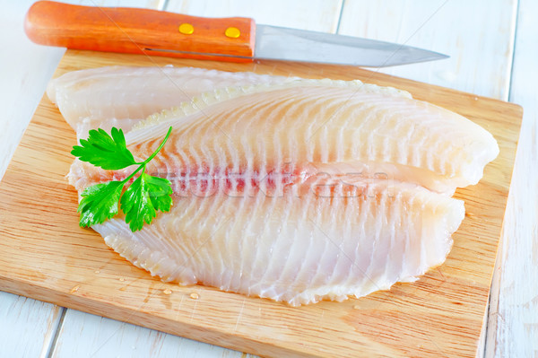 Stock photo: raw fish