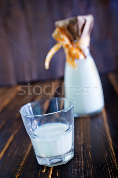 fresh milk in glass  Stock photo © tycoon