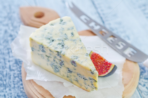 Queijo queijo azul azul prato alimentação conselho Foto stock © tycoon