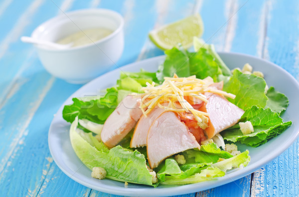 Ensalada alimentos salud placa desayuno frescos Foto stock © tycoon