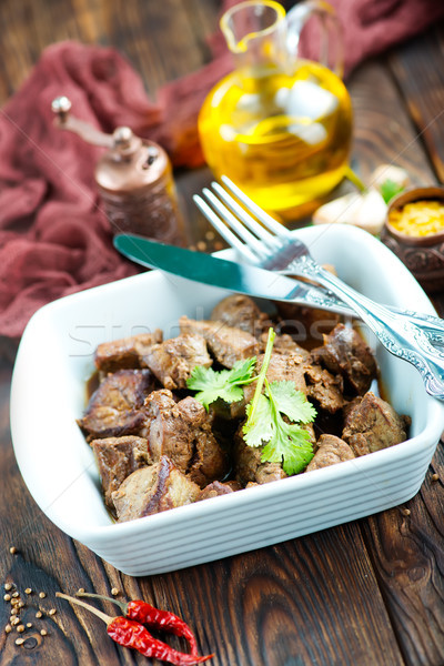 fried liver Stock photo © tycoon