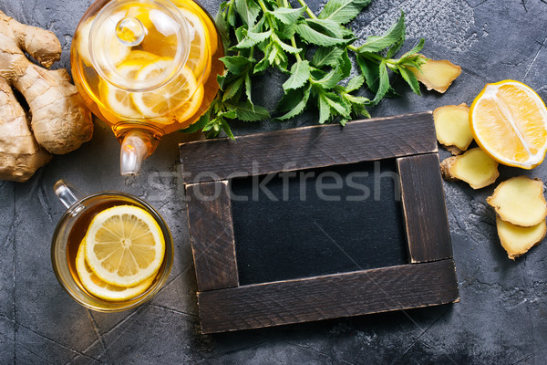ginger, mint and tea Stock photo © tycoon