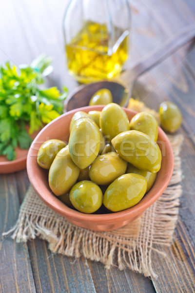 green olives Stock photo © tycoon