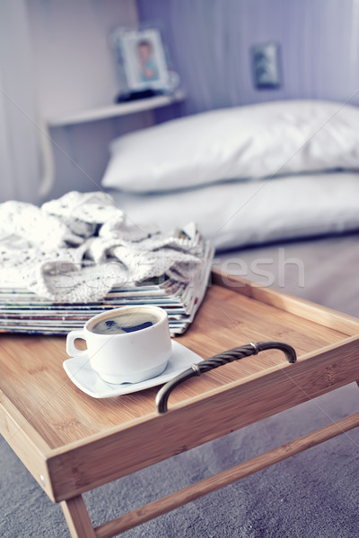 Taza taza de café café retro vintage Foto stock © tycoon