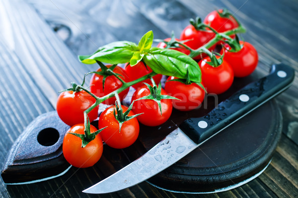 Tomate frescos tomate cherry mesa naturaleza jardín Foto stock © tycoon