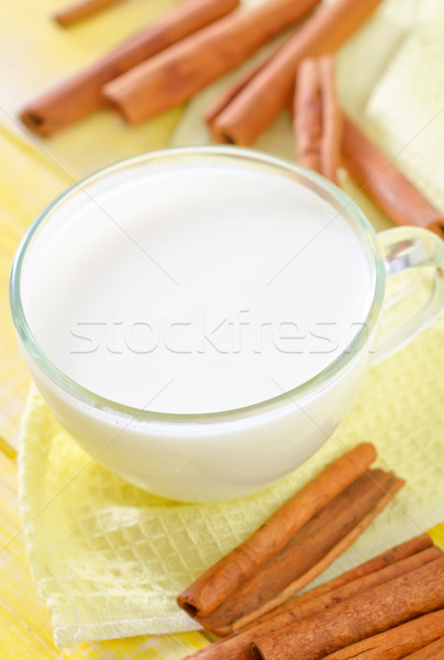 milk with cinnamon Stock photo © tycoon