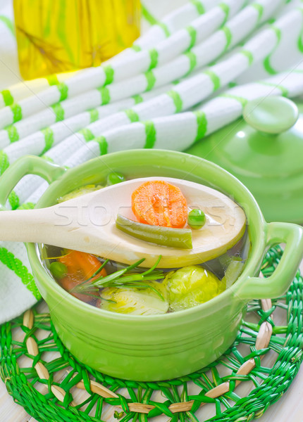 ベジタリアン スープ 健康 オレンジ 緑 赤 ストックフォト © tycoon