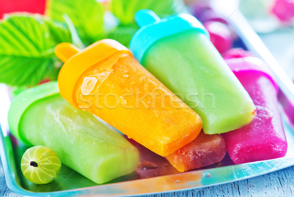 homemade fruit icecream Stock photo © tycoon