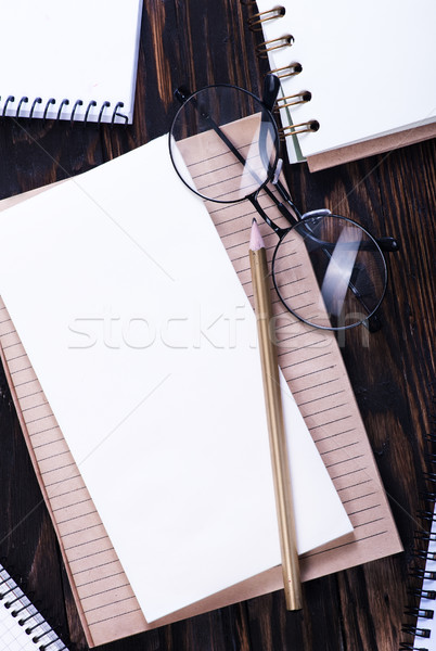 Stack of spiral notebooks Stock photo © tycoon