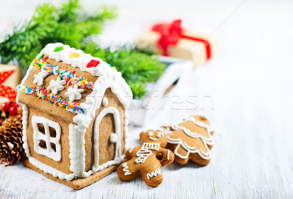 Zenzero cookies Natale tavola casa albero Foto d'archivio © tycoon