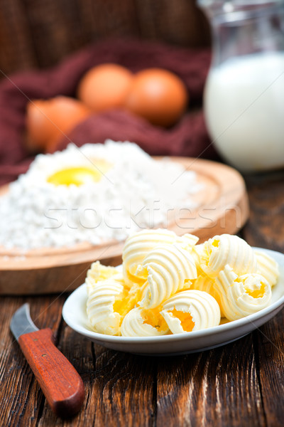 flour,milk, butter and eggs Stock photo © tycoon