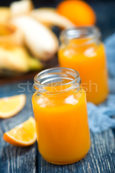 Jugo plátano naranja mesa alimentos fondo Foto stock © tycoon