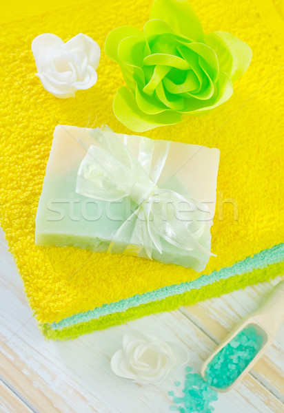 Aroma zout zeep lichaam spa bad Stockfoto © tycoon