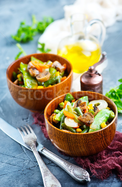 Warzyw puchar tabeli żywności Zdjęcia stock © tycoon