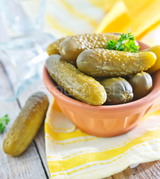 pickled cucumber Stock photo © tycoon