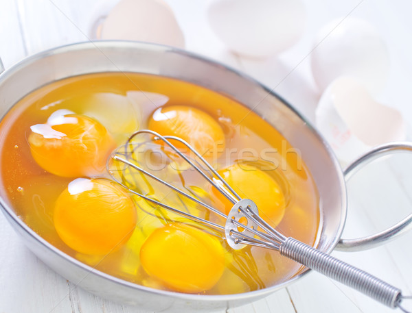 [[stock_photo]]: Brut · oeufs · bois · cuisine · groupe · ferme