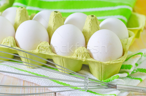 raw eggs Stock photo © tycoon