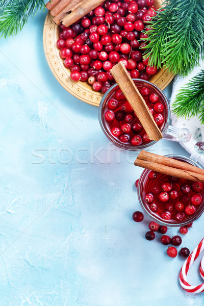 cranberry drink and berries Stock photo © tycoon