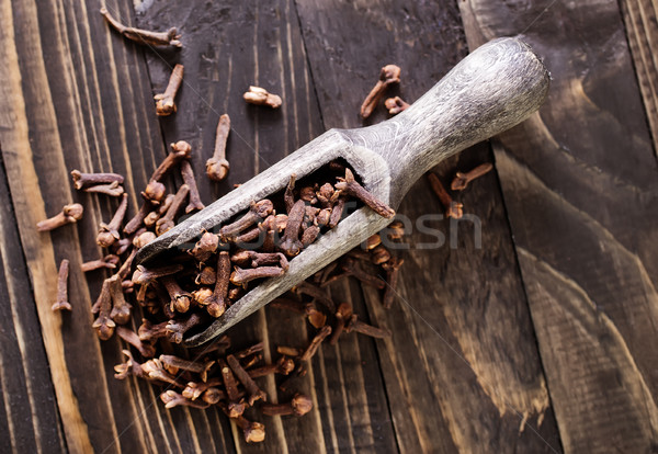 Tabel aroma condiment lemn medical Imagine de stoc © tycoon