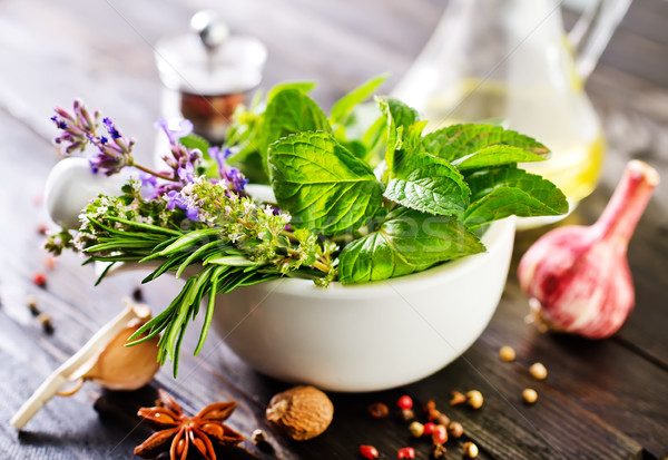 Kruid Spice vers kruiden aroma tabel Stockfoto © tycoon