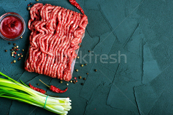 raw minced meat Stock photo © tycoon