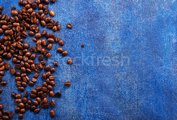 Caffè chicchi di caffè tavola abstract sfondo arte Foto d'archivio © tycoon