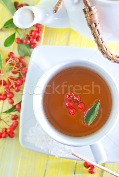 Frescos té taza de té mesa agua naturaleza Foto stock © tycoon
