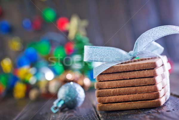 Stock fotó: Karácsony · sütik · dekoráció · fa · asztal · kávé · csokoládé