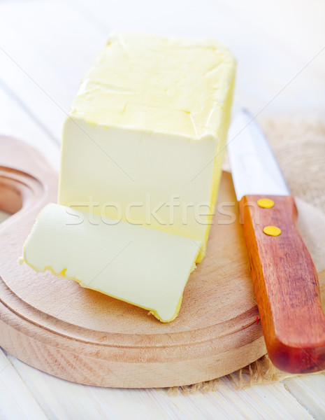 Beurre papier cuisine déjeuner grasse blanche Photo stock © tycoon