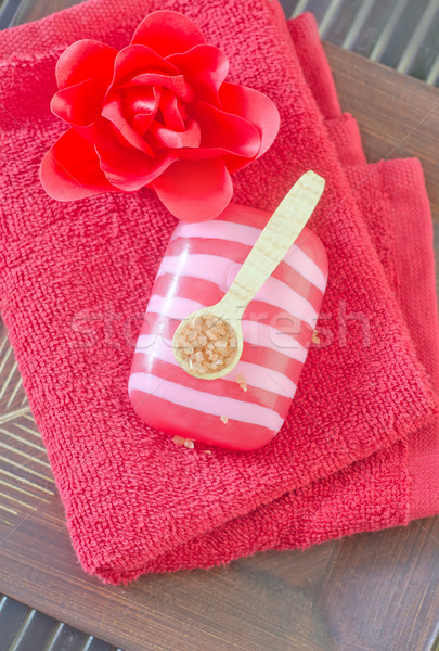 Red soap Stock photo © tycoon